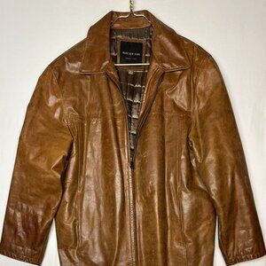 Andrew Marc Men's Leather Jacket - Size L
